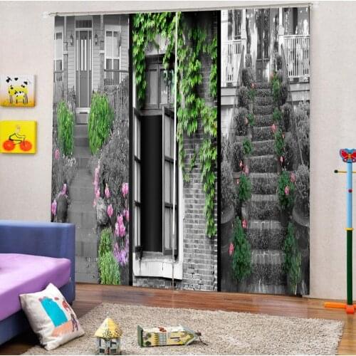 Luxury Blackout 3D Window Curtains country curtains 3D Curtains set For Bed room Living room Office
