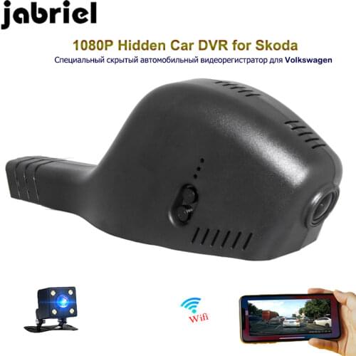 Jabriel HD hidden car driving recorder dash cam 1080P car dvr for Skoda Octavia kodiak Citigo Favorit fabia Superb Yeti Rapid