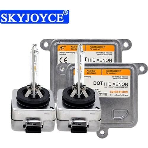 SKYJOYCE 35W Xenon D1S D3S Xenon HID Headlamp Kit 4300K 5000K 6000K D1S D1R D3S HID Bulb 35W Car Headlight Ballast Kit Xenon D1S