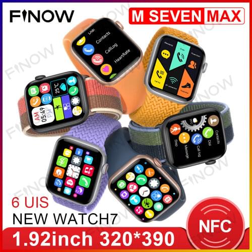 Finow IWO13 U98pro Smartwatch Men 2021 Series 6 1.7" Wireless Charge DIY Wallpaper relogio inteligente Smart Watch PK HW22ProMax