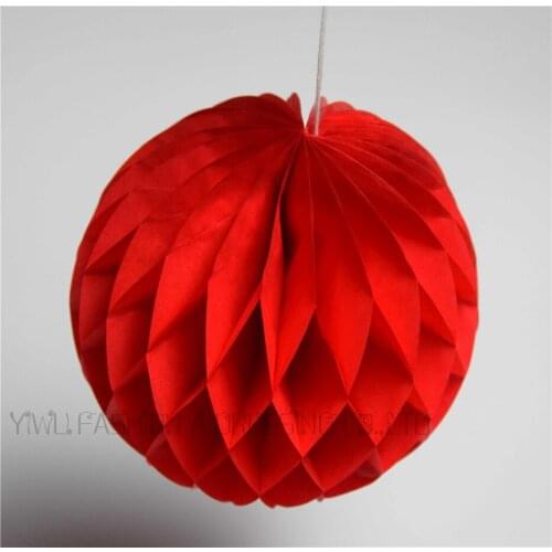 Free Shipping 10pcs/lot 6inch (15cm) Red Honeycomb Paper Balls Birthday Decorations
