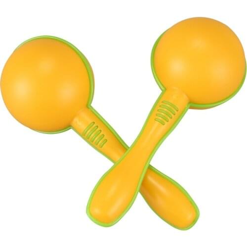Yellow Plastic Egg Maraca Musical Early Educational Rhythm Toy Tool for Baby Kid Child