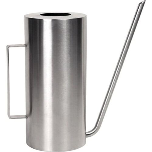 1.5L Stainless Steel Watering Pot Gardening Potted Iron Watering Can Indoor Plant Gardening Tools and Equipment Flower Kettle
