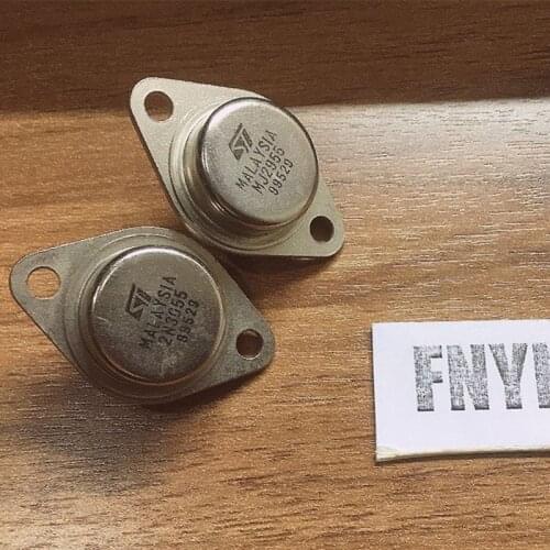 1 Pair Original Silicon Power Transistors 1PCS 2N3055 + 1PCS MJ2955