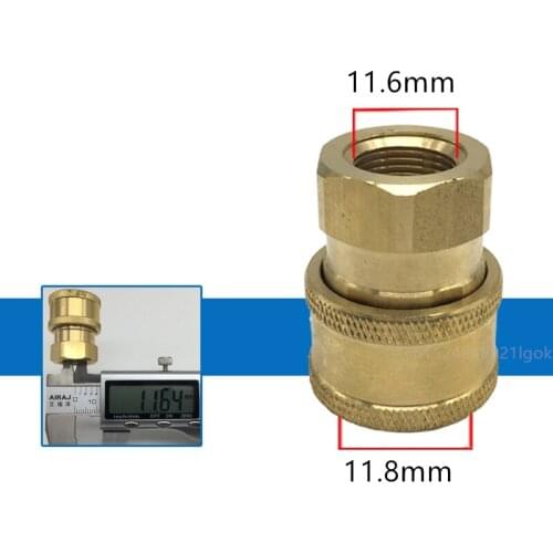 1PCS 1/4" High Pressure Quick Connector Car Washer Adapter Water Gun Hydraulic Couplers Couplings for Garden Irrigation Kink