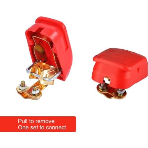 2pcs Positive & Negative Connector Clamps Electrode Quick Release Lift Off Car Battery Terminals For Auto Car Accessories Tools