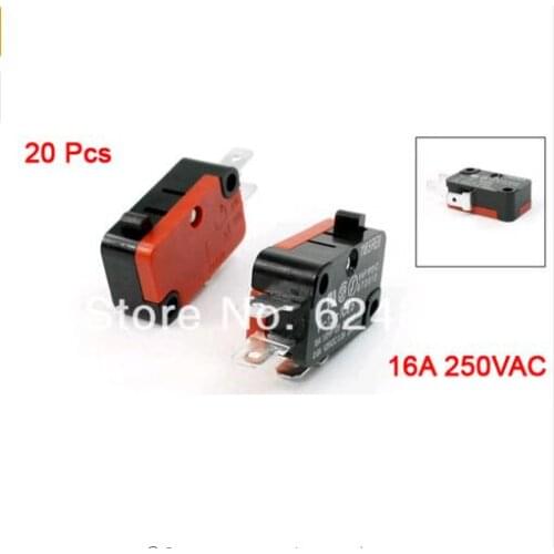 20 Pcs / Lot x Arcade Cherry Push Button Microwave Oven Door Micro Switch SPDT 1 NO 1 NC V-15-1C25
