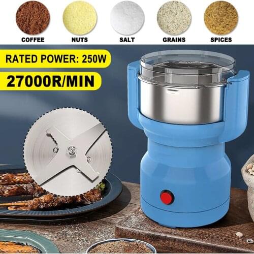200g 250W Electric Coffee Grinder Coffee Beans Nuts Spices Grain Herbal Powder Mixer Dry Food Grinder Spices Grains Crusher