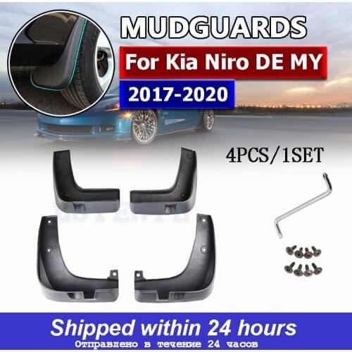 4pcs Mudflaps For Kia Niro DE MY 2017 2018 2019 2020 Mud Flaps Splash Guards Mudguards Mud Flap Front Rear Fender Protector