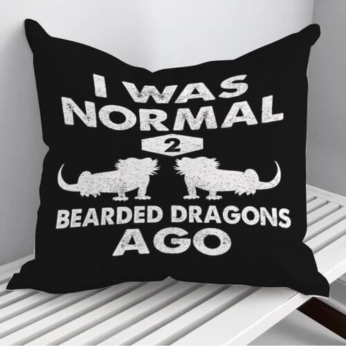 Bearded Dragon Love Throw Pillows Cushion Cover On Sofa Home Decor 45*45cm 40*40cm Gift Pillowcase Cojines Dropshipping