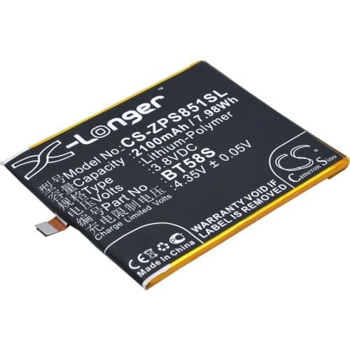 CS 2100mAh / 7.98Wh battery for ZOPO 8510, ZP1000 BT58S