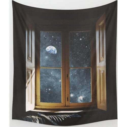 Window to the Universe Tapestry Cover Beach Towel Picnic Yoga Mat Home Decoration