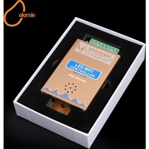 COLORNIE WIFI LED Controller Music RGB LED Strip Controller Digital 2048 Pixel SPI LED Screen Controller