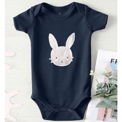 Cartoon Print Newborn Girl Outfit Kids Summer Clothing Baby Clothes Winter Cartoon Print Cotton Bodysuit for Newborns Short