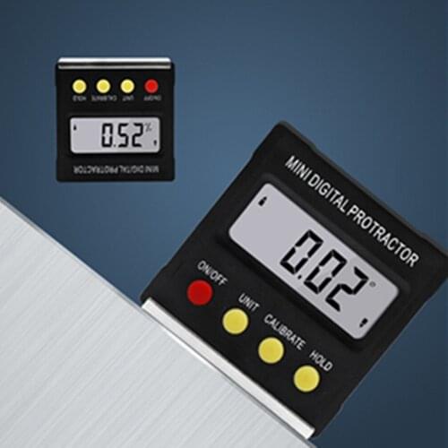Mini Electronic Digital Inclinometer Slope Level Gauge Protractor Magnetic Angle Ruler Inclination Box