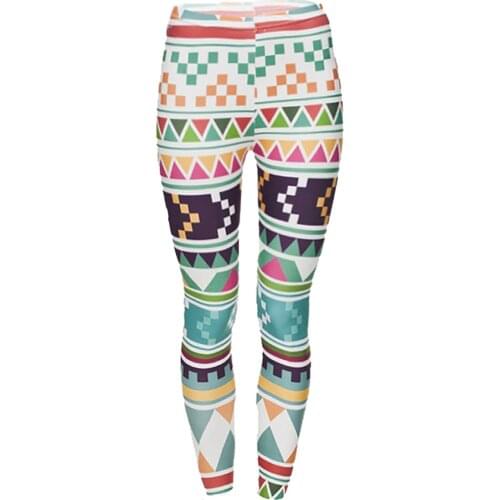 Fashion Womens Stretch Yoga Leggings Fitness Running Gym Print Full Length Active Leggings Pants Calça Feminina #P3