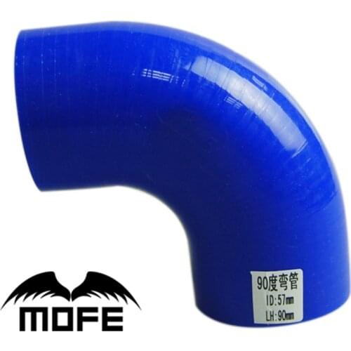 MOFE blue 90 degree 51mm/57mm/60mm/63mm/70mm/76mm silicone elbow hose for turbo intercooler