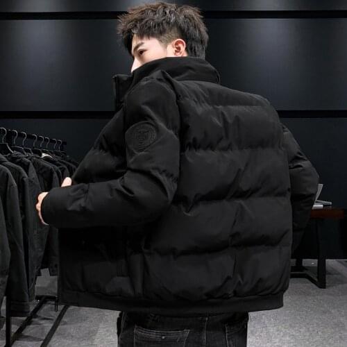 Mens winter New Cotton Coat Jacket MenS Jacket Cotton Jacket Jacket Jacket Plush Thickened Baseball Uniform Fat Male 5XL