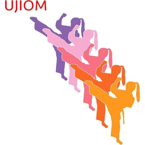 UJIOM Wall Stickers Martial Arts Womens Room Decorations Sticker Accessories Doors Window Wallpaper Home Decor Waterproof Decals