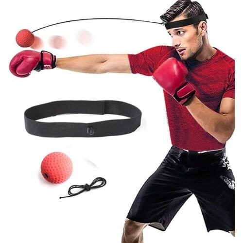 Head-mounted Boxing Speed Ball Agility Training Reaction Ball Decompression Venting Elastic Ball Exercise Equipment Accessories