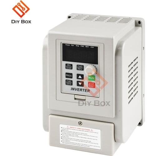 220V VFD 0.75KW 0.45KW 1.5KW 2.2KW 4KW Single Phase Inverter Frequency Converter Frequency Drive Spindle Speed Control