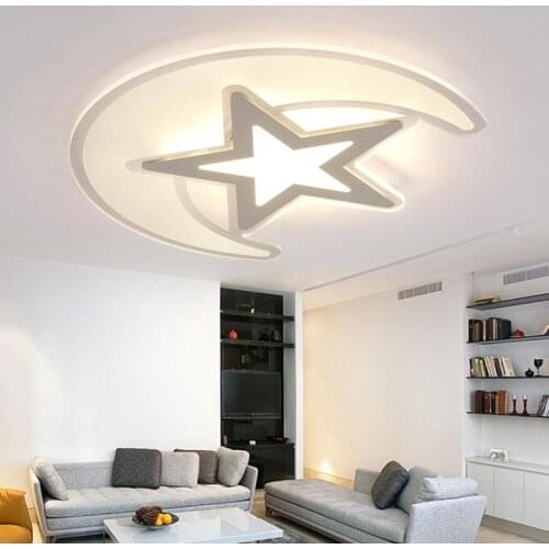 Modern Acrylic Ceiling Lights 30W Children LED Lamp Bedroom Living Room Kitchen Decor Indoor Home Lighting White Iron AC110-220V