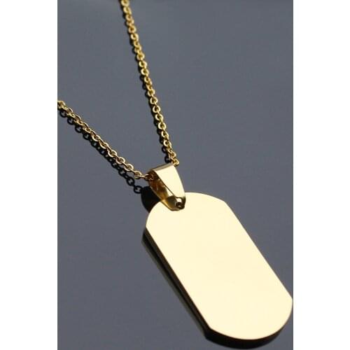 Gold Plate Steel Necklace