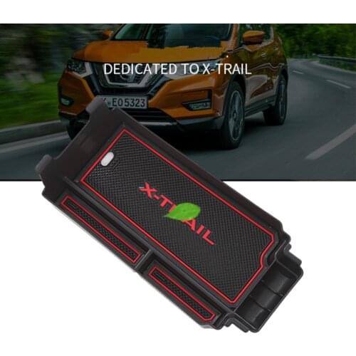 High Quality ABS For Nissan X-Trail X Trail Rogue 2021 Black Central Storage Pallet Armrest Container Box