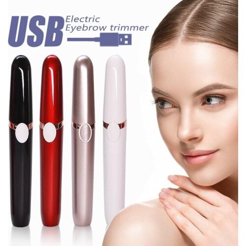 1pc Electric Eyebrow Trimmer Painless Eye Brow Epilator Mini Eye Brow Shaper female razor Portable Facial Hair Remover for Women