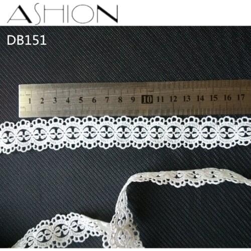 5 yards 25MM white Embroidered net Lace Fabric DIY skirt hem Dance costumes Garment Accessories lace trim Sewing Craft LP-DB151