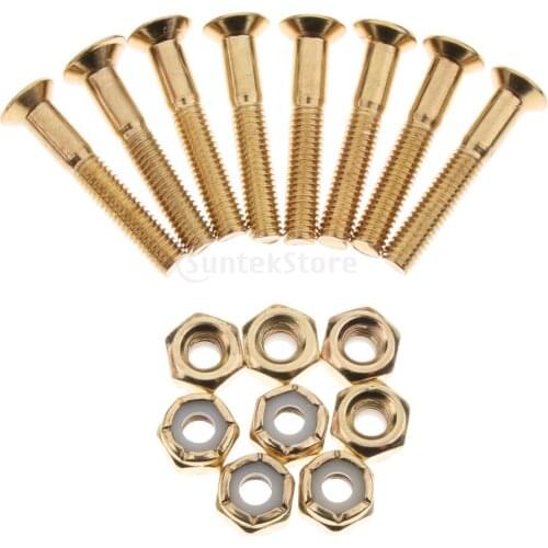 8 sets 29mm Skateboard Hardware Mounting Screws Bolts and Nuts Skateboard Accessories