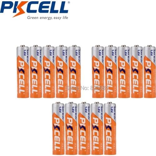 15Pcs in Bluk NIZN AAA900mWh Rechargeable Battery 1.6v with High Capacity No Pollution to Environment