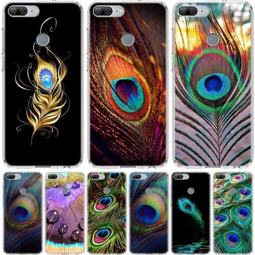 Bird Peacock feather Phone Case for Huawei Honor 10 9 Lite Y9 Y5 Y6 Y7 2019 8X 8A 8S 7A 7X 10i 20i Pro V30 Art Coque Capa