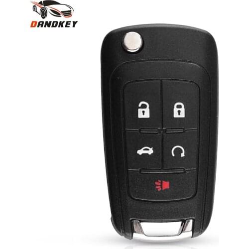 Dandkey Replacement Modified Flip Car Key Shell Case For Chevrolet Cruze Epica Lova Camaro Impala HU100 Blade 2/3/4/5 Buttons