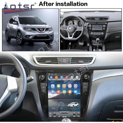 For Nissan X-Trail 2013-2018 Android 9.0 4G 64GB Tesla style Car GPS Navigation Multimedia Player Radio Head Unit Auto Stereo HD