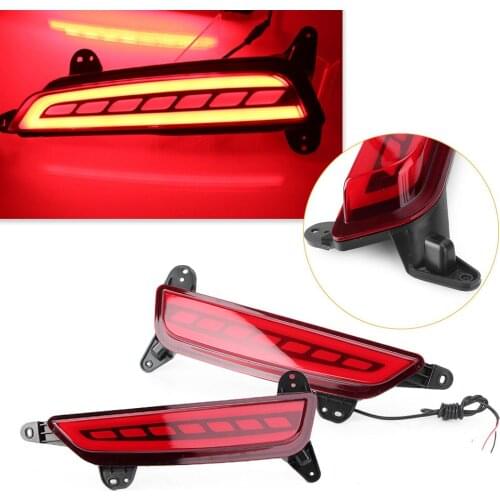 2Pcs DRL Car Rear Bumper LED Brake Lights Daytime Running Light Taillight For Hyundai IX25 2015 2016