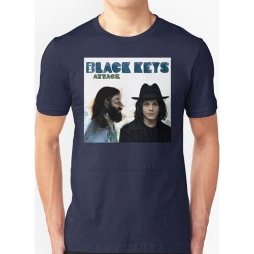 Black Stripes New Summer Lovely Design Hip Hop T-Shirt Tops Black Keys White Stripes Jack White Rock Drama Cover Album Hipster