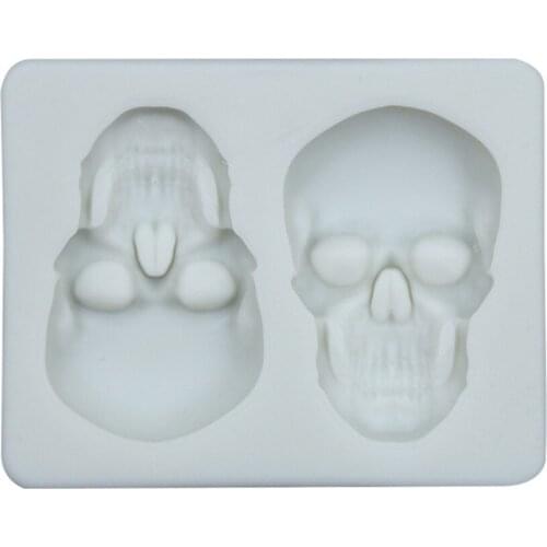 Halloween Skull Silicone Fondant Mold DIY Cake Chocolate Cookie Mold Cake Decoration Baking Tools