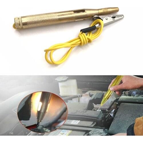 Diagnostic Tools DC 6V 12V 24V Copper Auto Car Light Circuit Tester Lamp Voltage Test Pen Detector Probe Light System Test