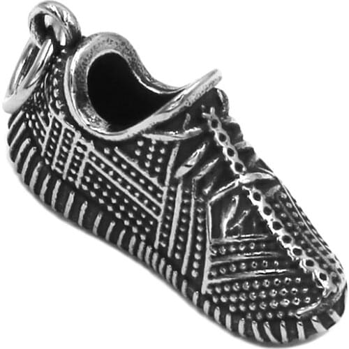 Classic Sneaker Pendant Stainless Steel Pendant Necklace Personality Sport Shoes Pendant Gift For Mens SWP0592