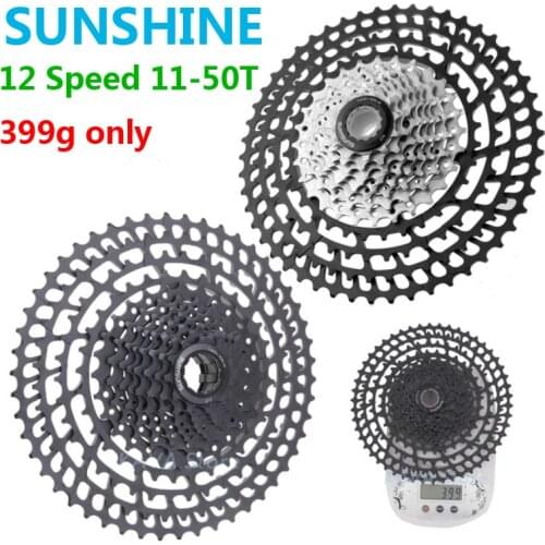 SUNSHINE Bicycle Freewheel cassette 12 Speed 11-50T MTB Mountain MTB Bike Freewheel 12v different 10 11s Ultralight Only 399g