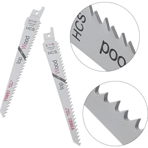 2Pcs 6” Blades Reciprocating Saw Sharp S644D Extra Sabre Pruning For Wood Safety