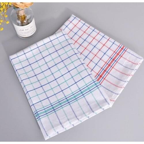 2pcs Red and Blue Checked Napkin Kitchen Towel Table Napkins Cotton Napkin 50cm*70cm