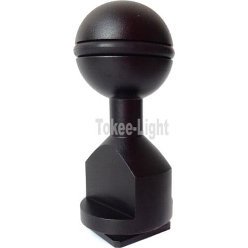 Hot Shoe Arm 360 degree turnable Ball Head Mount for Hot shoe for Underwater Photography & Housing Arm System
