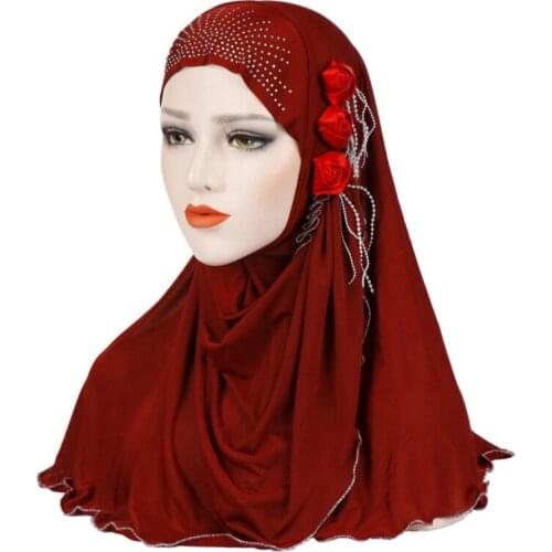 Muslim Cap Wrap Islamic Ladies Head Scarf Headwear Muslim Hijab Inner Shawl Scarf Ramadan Arab Amira Headscarf
