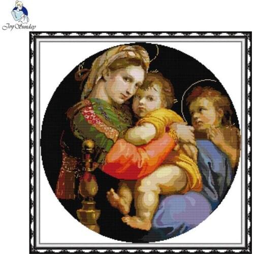 DIY figure pattern Our Lady cross stitch kits 11CT 14CT counted canvas printing needle and thread embroidery set Home decor gift