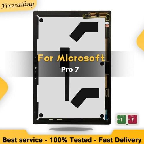 Super Quality LCD For Microsoft Surface Pro 7 1866 Display Touch Screen Digitizer Assembly Replacement 100% Tested With Board