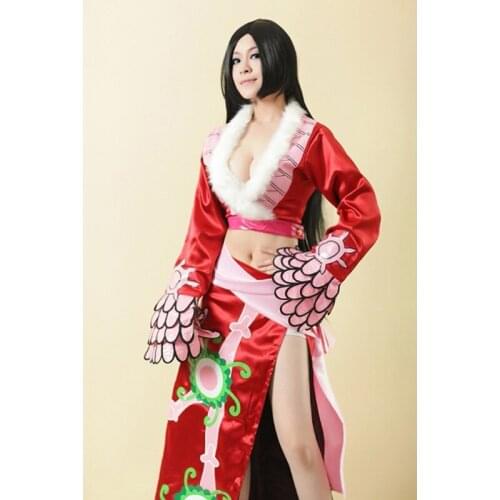 New Anime One Boa Hancock Gorgeous Dress Party Cosplay Costume Whole Set