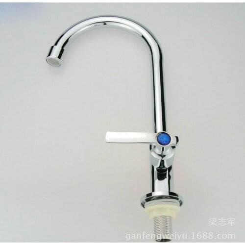 Single cold faucet basin ceramic basin wash basin taps all copper spool washbasin faucet