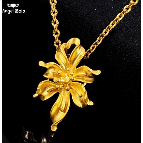 Opening Flower Bloom Necklace Gold Chain Coin Floral Love Symbol Charm Muslim Pendant Turkish Necklace Women Men Gifts
